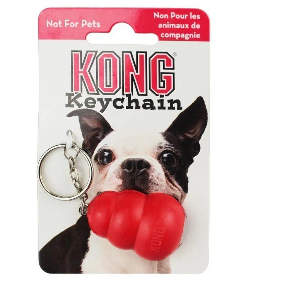 KONG Classic Rubber  Mini Keychain